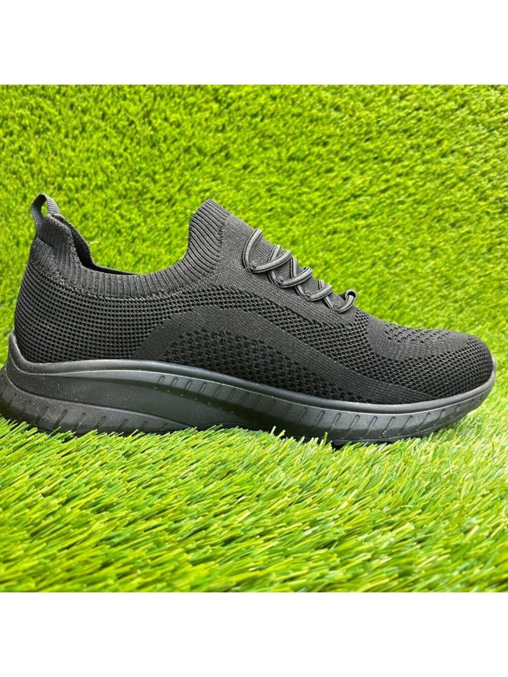 Skechers BOBS Sport Squad Chaos SR Womens Size 7 Black Athletic Shoes Sneakers - Picture 4 of 10